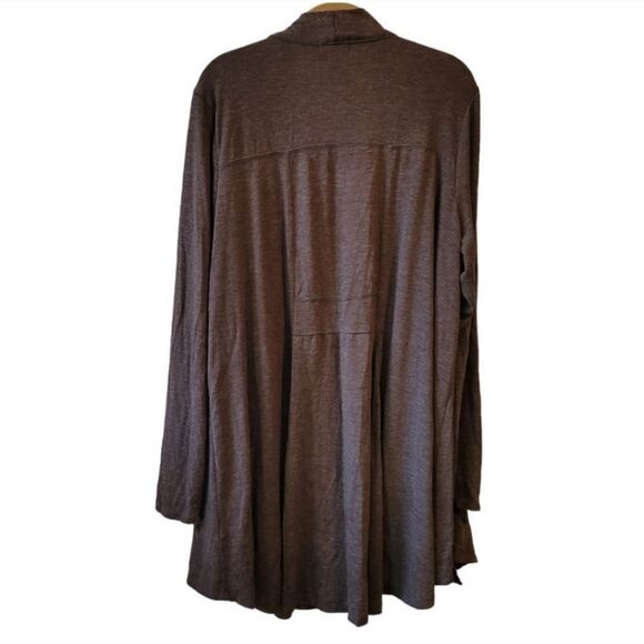 One World Light Tan Studded Floral Open Front Cardigan Size 3X - Picture 7 of 7